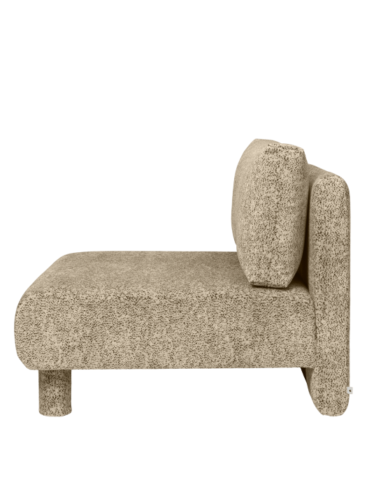 FERM LIVING moduł środkowy DASE lewy – poppy velvet – maślany/czarny.png