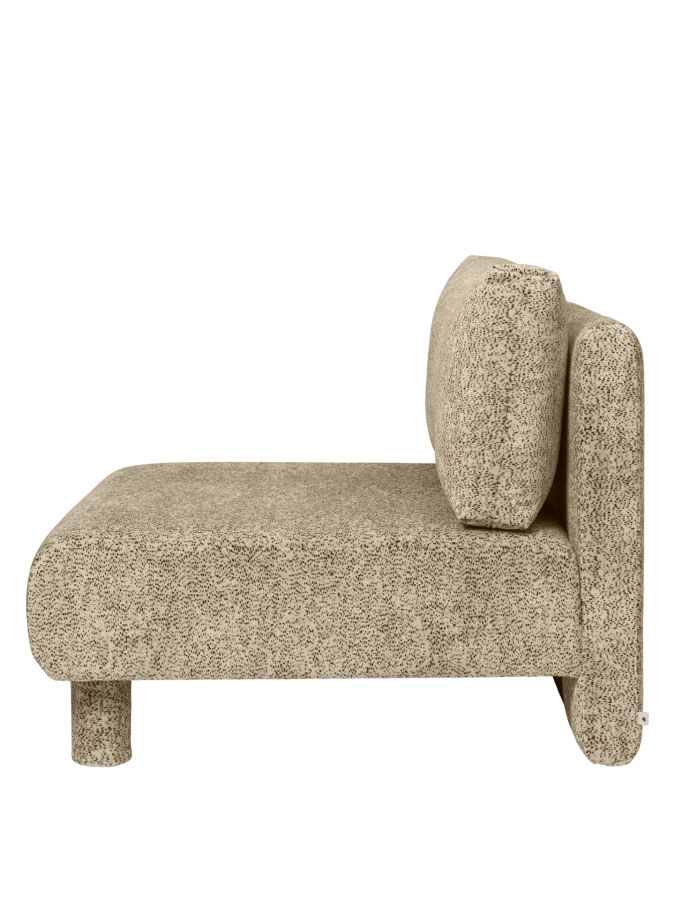 FERM LIVING moduł środkowy DASE lewy – poppy velvet – maślany/czarny.png