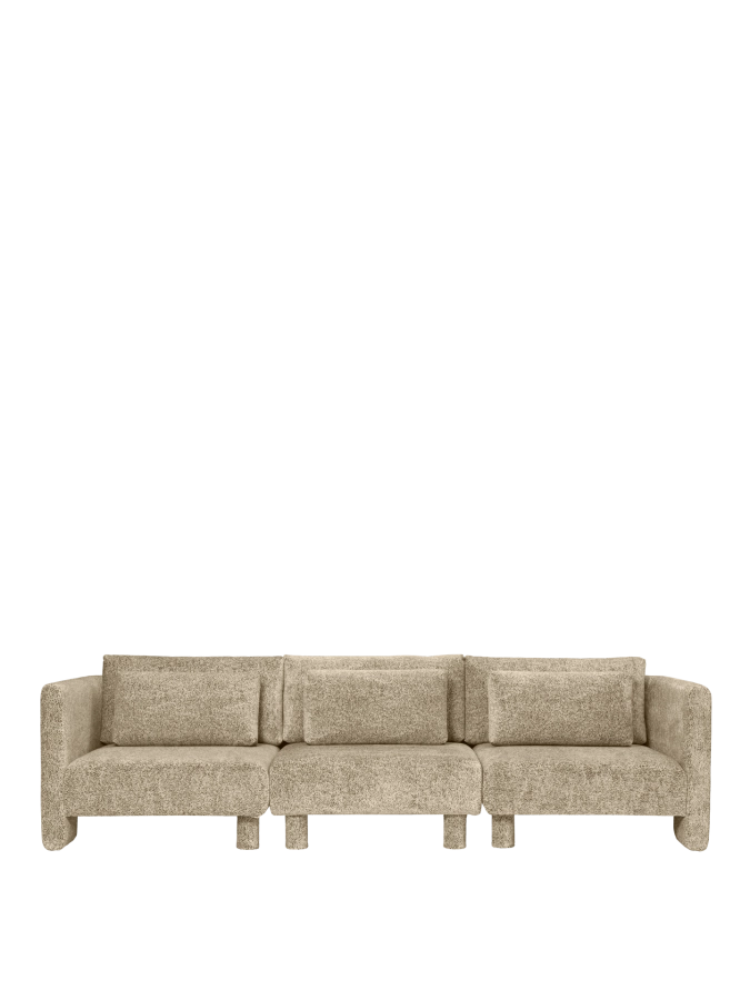 FERM LIVING moduł środkowy DASE lewy – poppy velvet – maślany/czarny.png