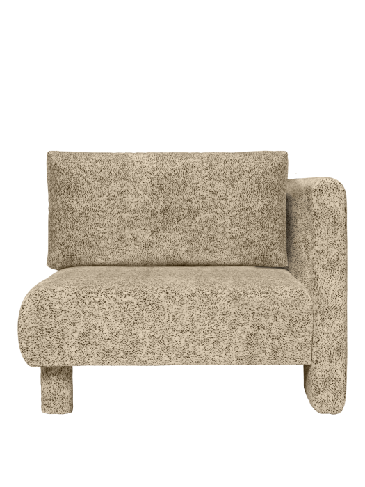 FERM LIVING podłokietnik DASE prawy – poppy velvet – maślany/czarny.png