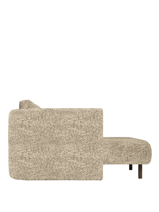 FERM LIVING leżanka DASE lewa– poppy velvet – maślany/czarny.png