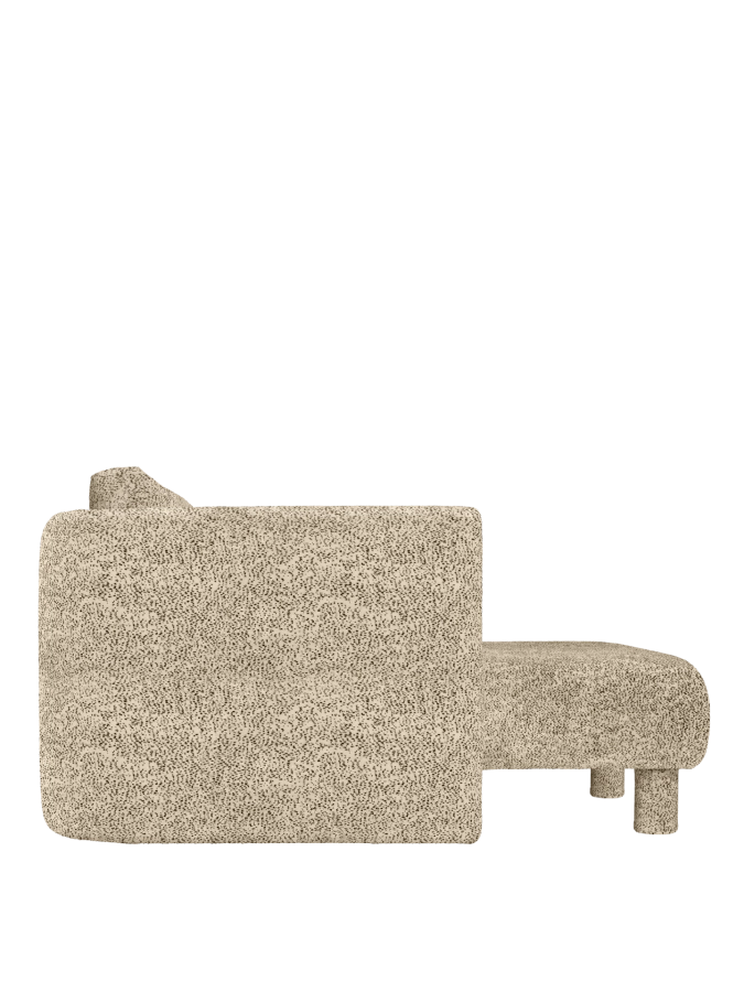 FERM LIVING leżanka DASE lewa– poppy velvet – maślany/czarny.png
