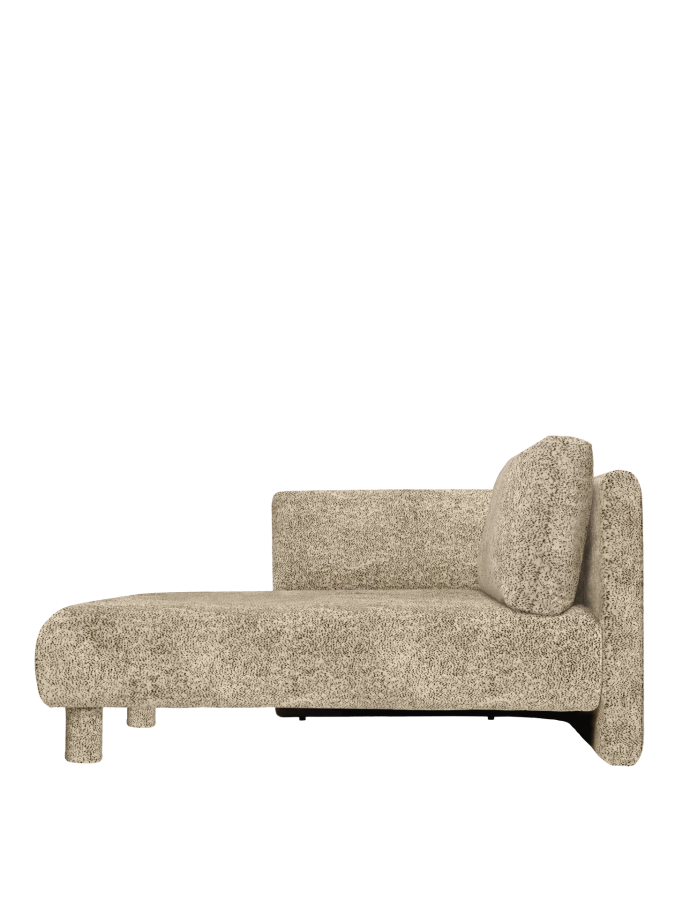 FERM LIVING leżanka DASE lewa– poppy velvet – maślany/czarny.png