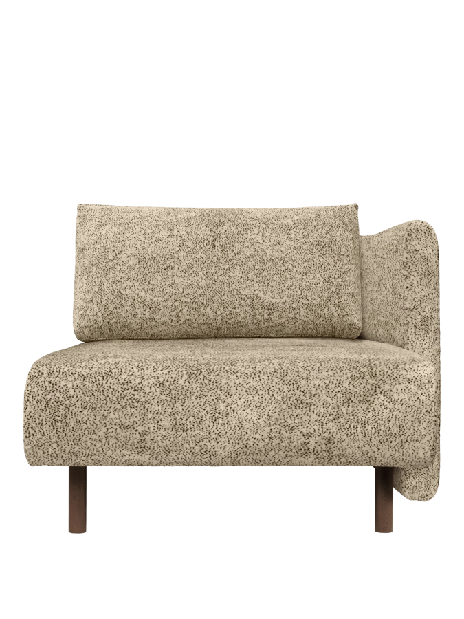 FERM LIVING leżanka DASE prawa – poppy velvet – maślany/czarny.png
