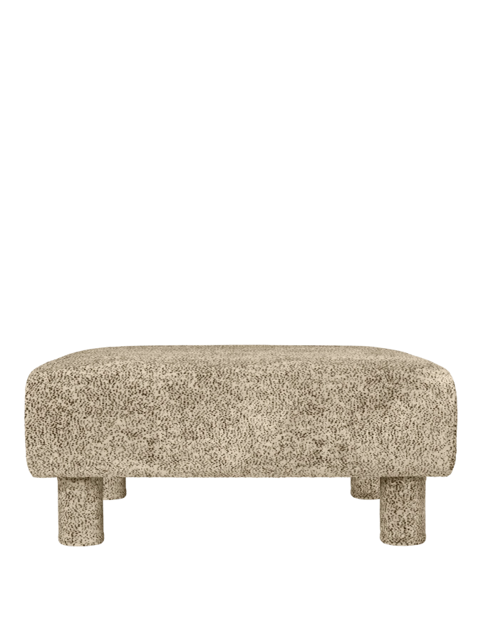 FERM LIVING pufa DASE – poppy velvet – maślany/czarny.png