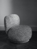 FERM LIVING fotel RICO PICCOLO - poppy velvet – maślany/czarny.jpeg