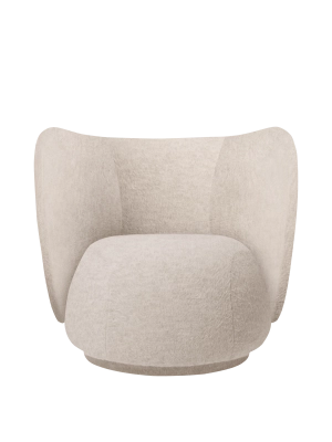 FERM LIVING fotel RICO - soft alpaca – naturalny
