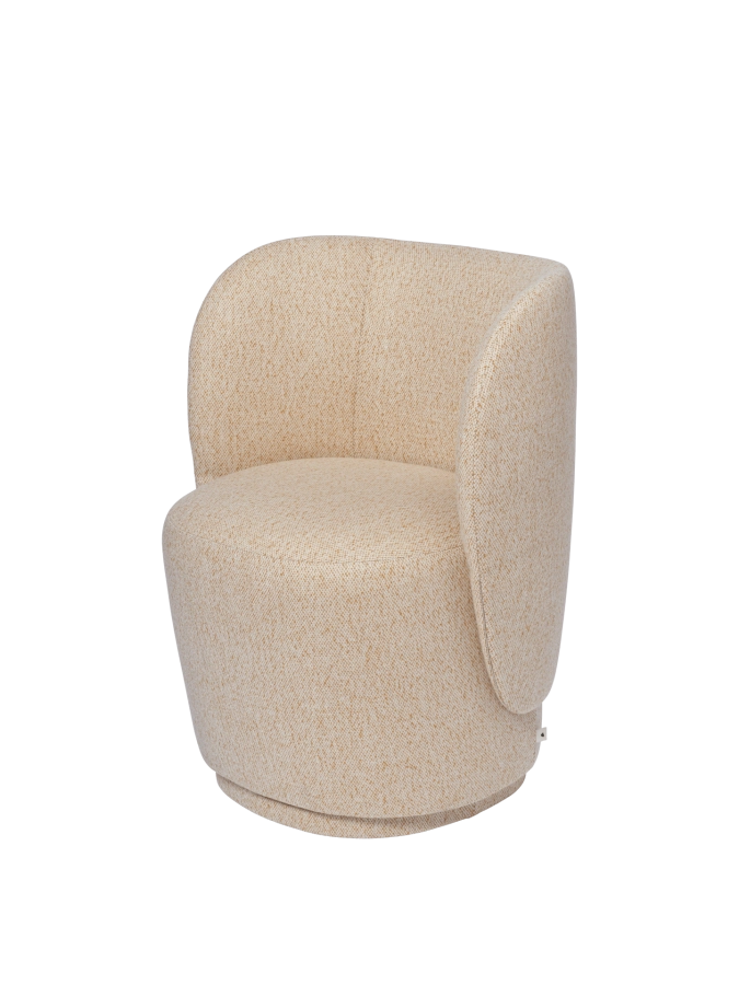 FERM LIVING fotel obrotowy RICO CLUB – vanir – ecru/miodowy.png