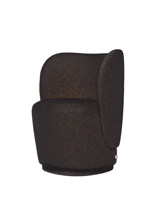 FERM LIVING fotel obrotowy RICO CLUB – vanir – czarny/miodowy.png