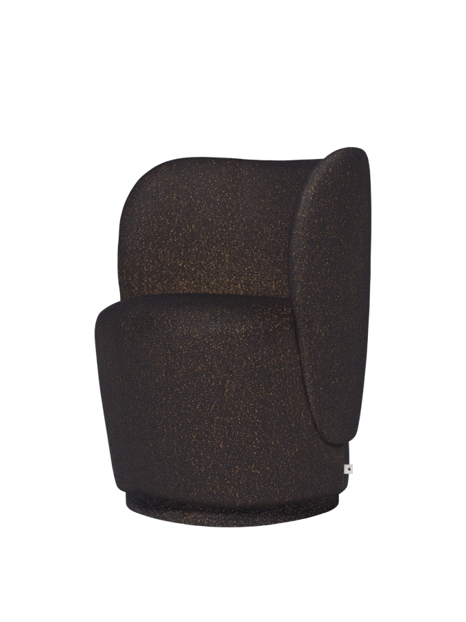 FERM LIVING fotel obrotowy RICO CLUB – vanir – czarny/miodowy.png