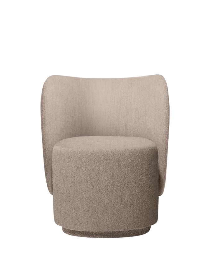 FERM LIVING fotel obrotowy RICO CLUB – soft bouclé – naturalny.png