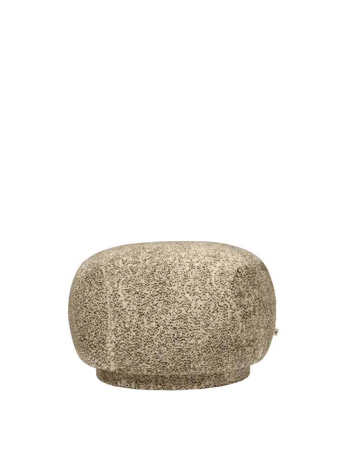 FERM LIVING puf RICO - poppy velvet – maślany/czarny.png