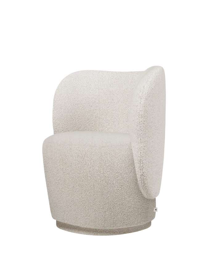 FERM LIVING fotel obrotowy RICO CLUB – bouclé – ecru.png