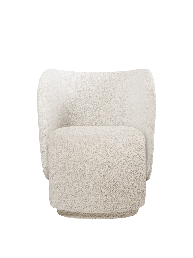 FERM LIVING fotel obrotowy RICO CLUB – bouclé – ecru.png