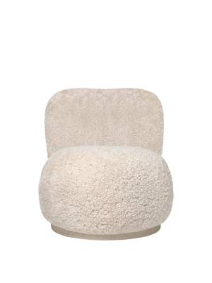 FERM LIVING fotel RICO PICCOLO - sheepskin – moonlight