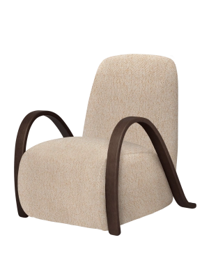 FERM LIVING fotel BUUR – vanir – ecru/miodowy