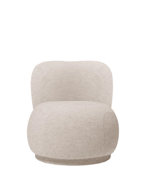 FERM LIVING fotel obrotowy RICO PICCOLO - soft alpaca – naturalny