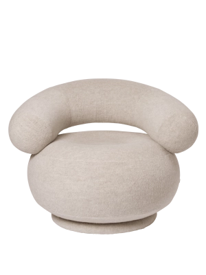 FERM LIVING fotel ORBO – soft alpaca – naturalny
