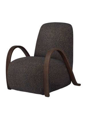 FERM LIVING fotel BUUR – vanir – czarny/miodowy