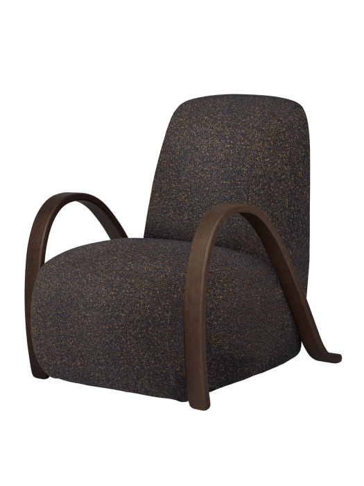 FERM LIVING fotel BUUR – vanir – czarny/miodowy.png