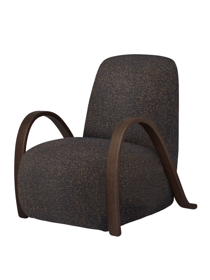 FERM LIVING fotel BUUR – vanir – czarny/miodowy.png