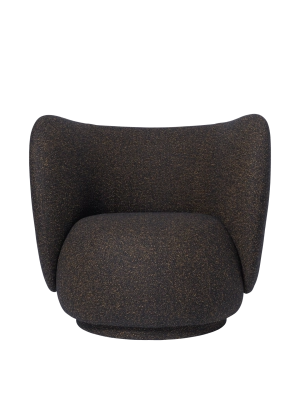 FERM LIVING fotel RICO - vanir – czarny/miodowy