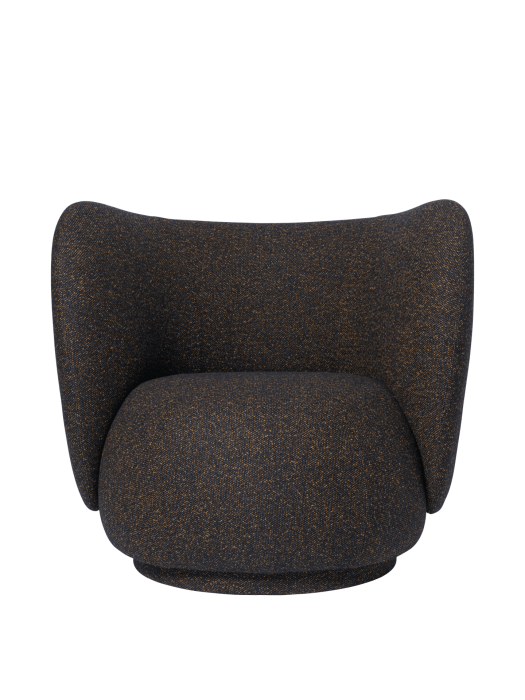 FERM LIVING fotel obrotowy RICO - vanir – czarny/miodowy.png