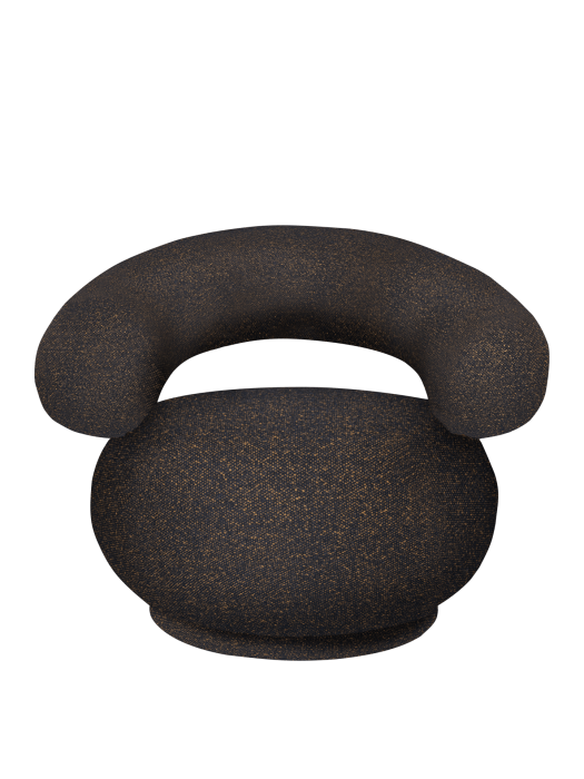 FERM LIVING fotel ORBO – vanir - czarny/miodowy.png
