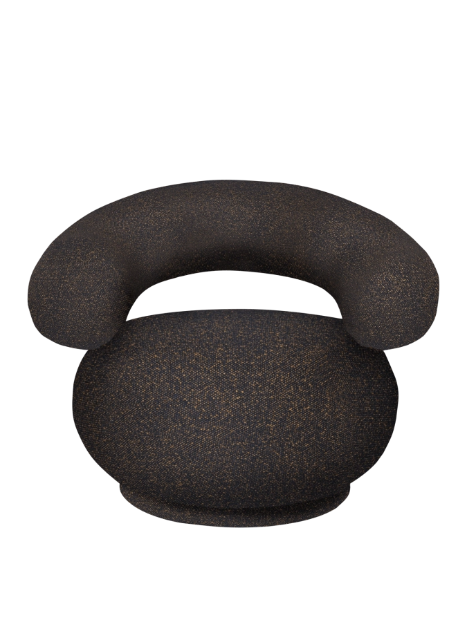 FERM LIVING fotel ORBO – vanir - czarny/miodowy.png