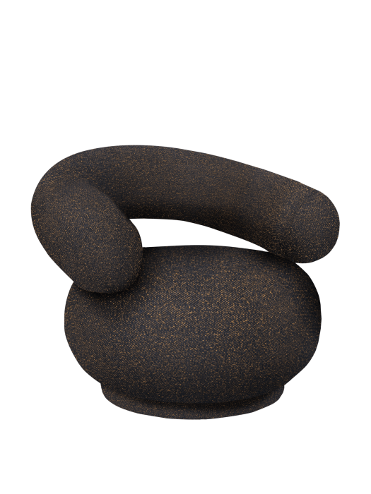 FERM LIVING fotel obrotowy ORBO – vanir - czarny/miodowy.png