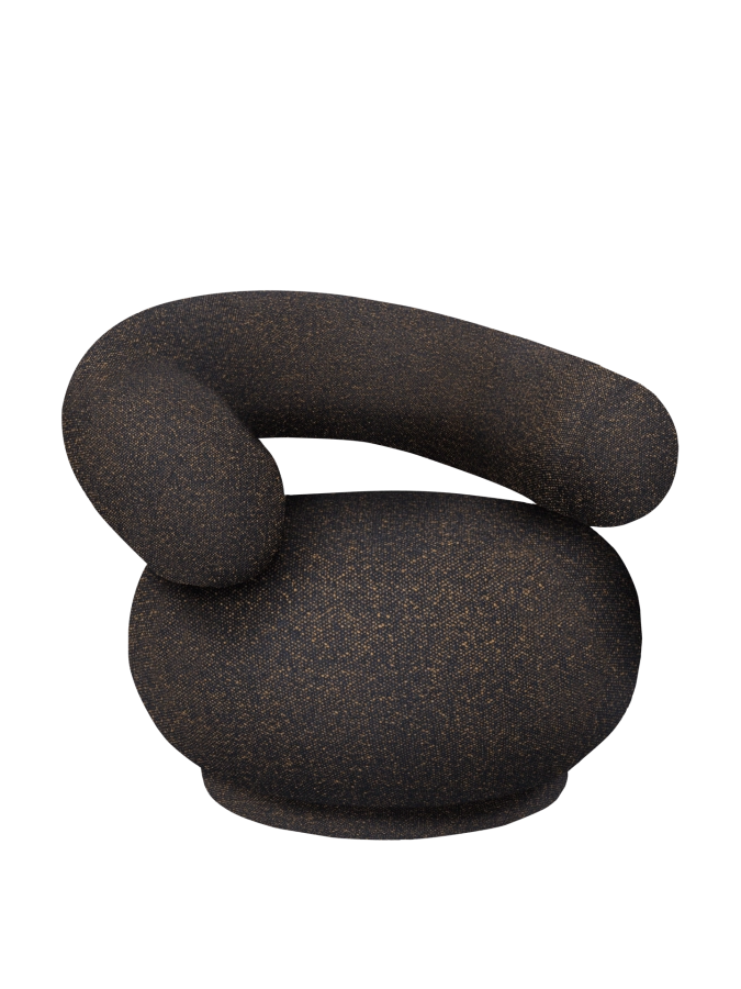 FERM LIVING fotel obrotowy ORBO – vanir - czarny/miodowy.png