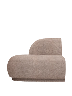 FERM LIVING moduł sofy RICO z otwartym lewy końcem  – Main Line Flax