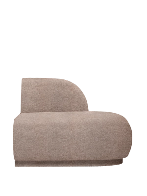 FERM LIVING moduł sofy RICO z otwartym prawy końcem  – Main Line Flax