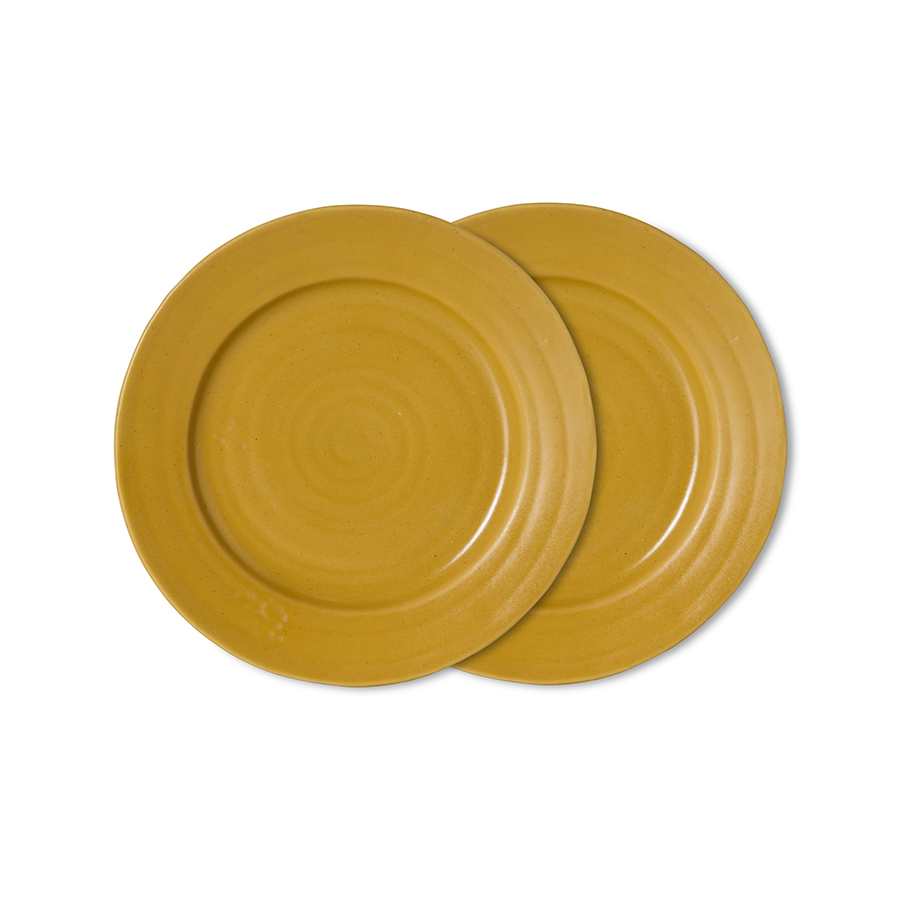 HK LIVING zestaw 2 talerzy deserowych ceramicznych FARMHOUSE - orche.jpg