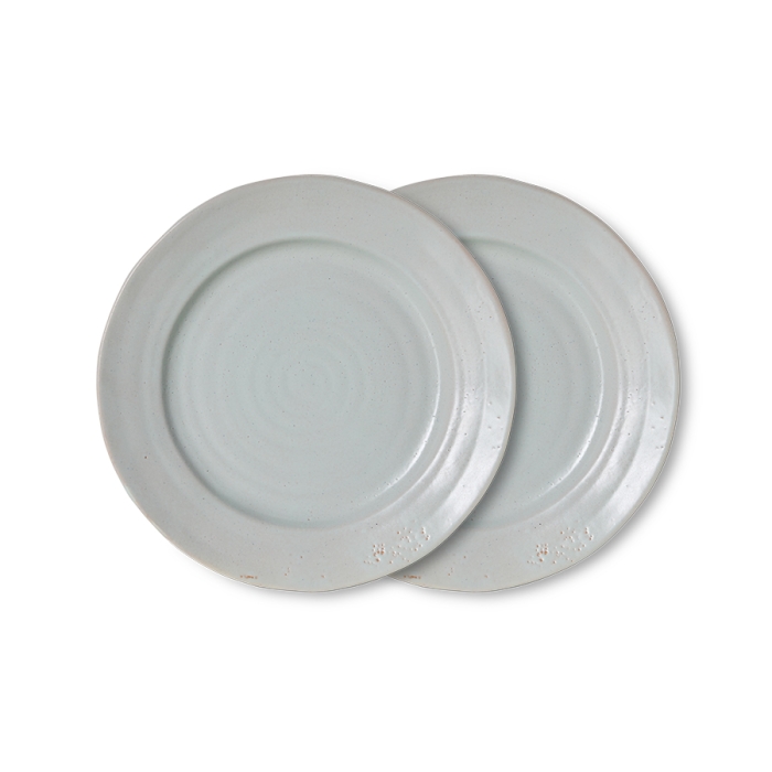 HK LIVING zestaw 2 talerzy deserowych ceramicznych FARMHOUSE - pale blue.jpg