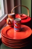 HK LIVING zestaw 2 talerzy deserowych ceramicznych FARMHOUSE - red.jpg