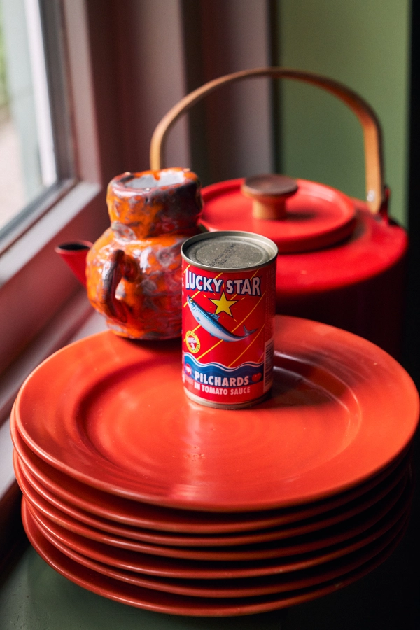 HK LIVING zestaw 2 talerzy deserowych ceramicznych FARMHOUSE - red.jpg