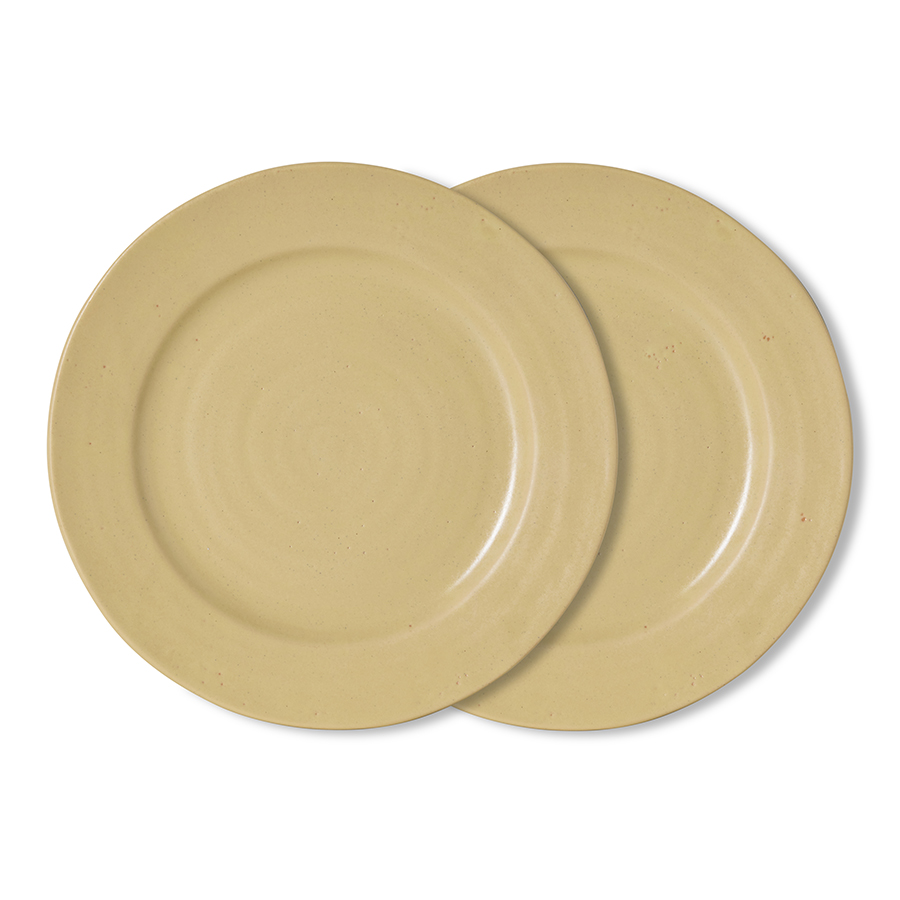 HK LIVING zestaw 2 talerzy obiadowych ceramicznych FARMHOUSE - cream.jpeg