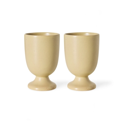HK LIVING zestaw 2 kubków FARMHOUSE CERAMICS - cream