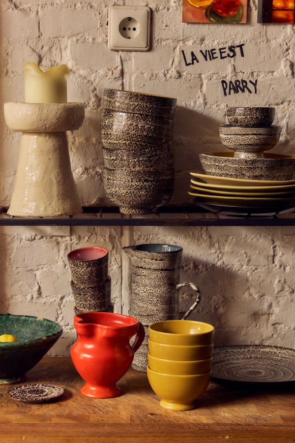 HK LIVING mały dzbanek FARMHOUSE CERAMICS - red.jpeg