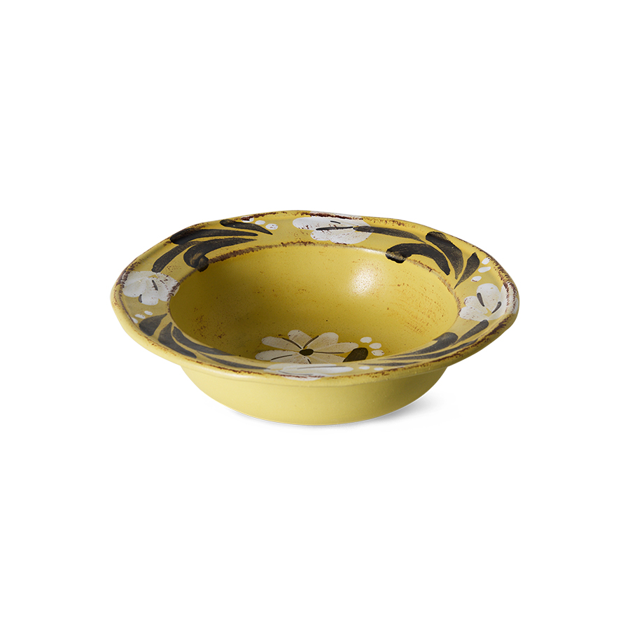 HK LIVING ręcznie malowana miska FARMHOUSE CERAMICS - maślana.jpg