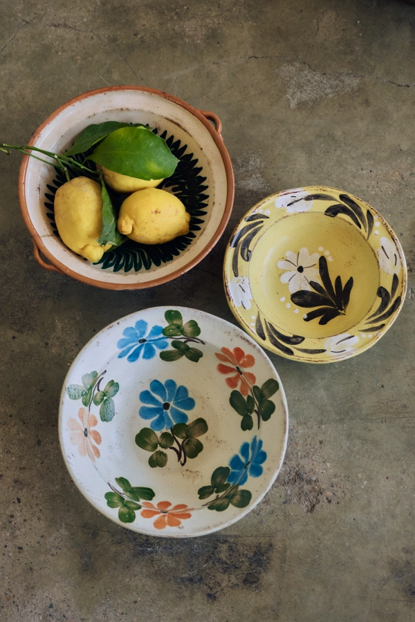 HK LIVING ręcznie malowana miska FARMHOUSE CERAMICS - maślana.jpg