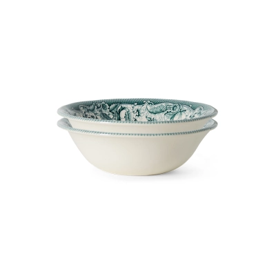 HK LIVING zestaw 2 szt. misek SUNDAY CERAMICS - zielony