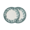 HK LIVING zestaw 2 szt. talerzy deserowych SUNDAY CERAMICS - zielony.jpg