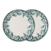 HK LIVING zestaw 2 szt. talerzy obiadowych SUNDAY CERAMICS - zielon.jpg