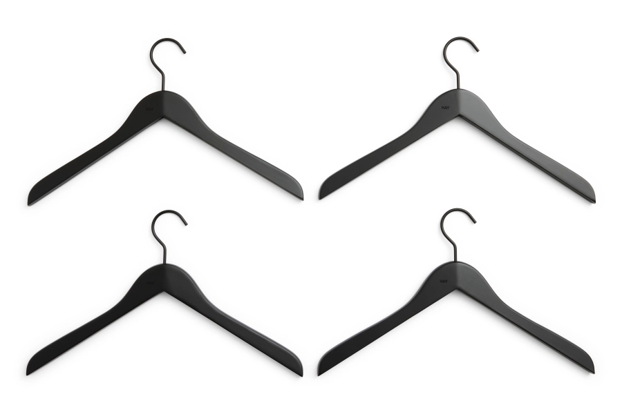 AF587-A908-AG47_Smooth Coat Hanger Slim Set of 4, black.jpg