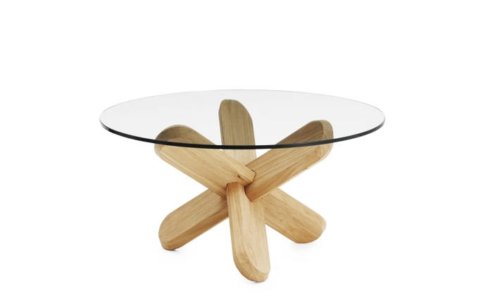 NORMANN COPENHAGEN stolik kawowy DING dąb/szkło