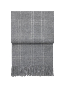 ELVANG pled wełniany SUPERIOR light grey / white