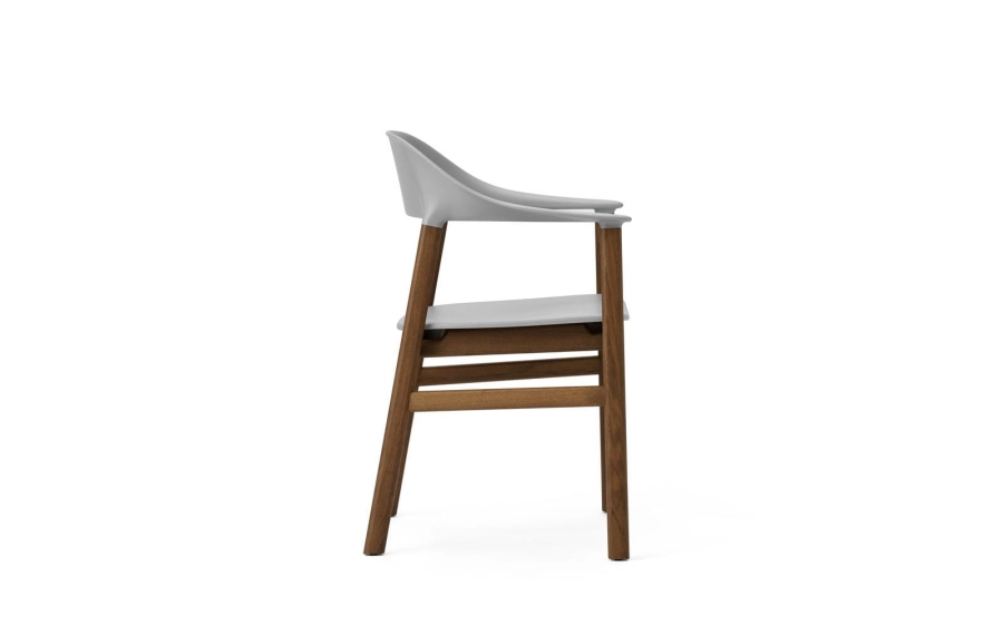 NORMANN COPENHAGEN krzesło z podłokietnikami HERIT dymiony dąb/szare