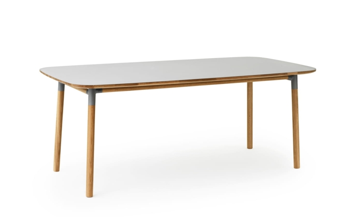 NORMANN COPENHAGEN stół FORM 95x200 szary